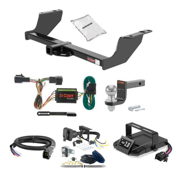 94-96 Mazda B3000 2 CURT Trailer Hitch + Assure Proportional Brake Controller Kit HBCW1792 - CURT