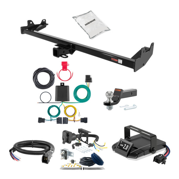 01-07 Ford Focus Wagon 1.25 CURT Trailer Hitch + Assure Proportional Brake Controller Kit HBCW944 - CURT