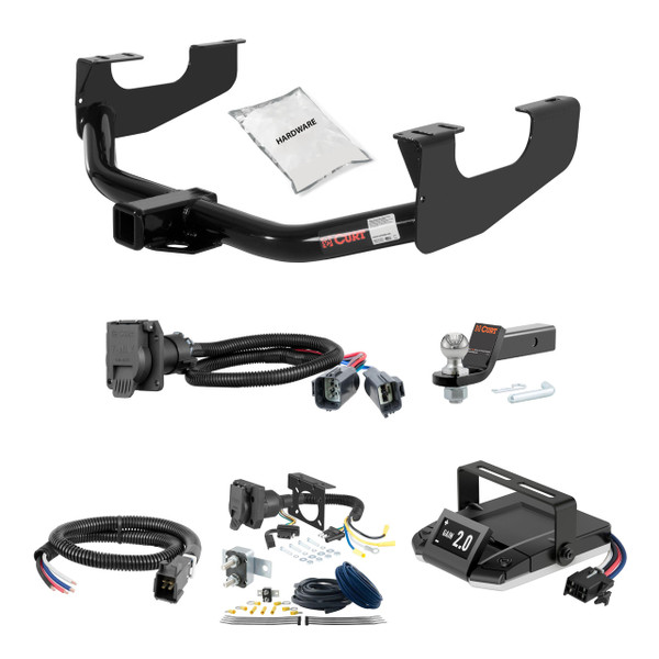 08-16 Ford F-450 Super Duty Excluding cab & chassis 2 CURT Trailer Hitch + Assure Proportional Brake Controller Kit HBCW913 - CURT