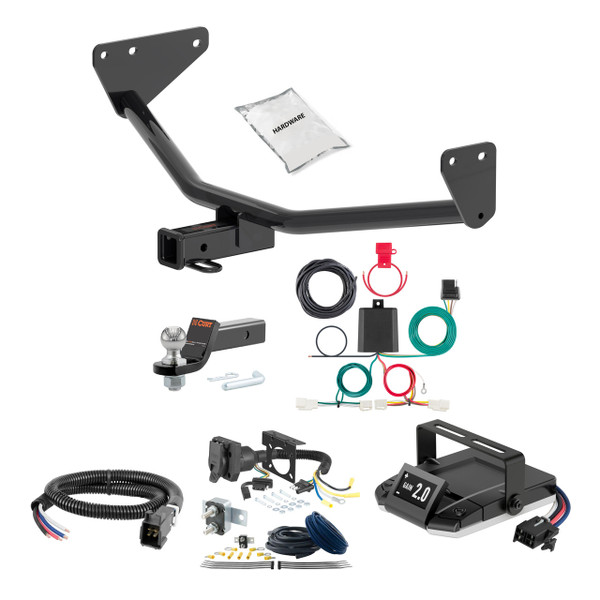 03-06 Mitsubishi Outlander 1.25 CURT Trailer Hitch + Assure Proportional Brake Controller Kit HBCW1991 - CURT