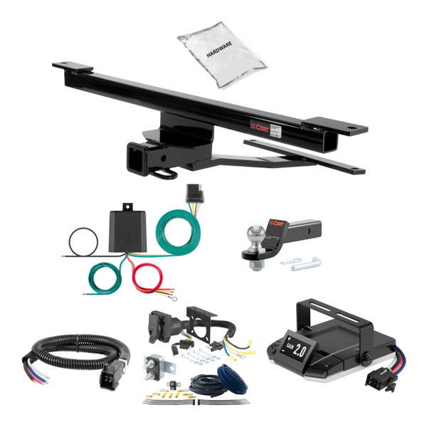 07-09 Mercedes-Benz R320 2 CURT Trailer Hitch + Assure Proportional Brake Controller Kit HBCW1910 - CURT