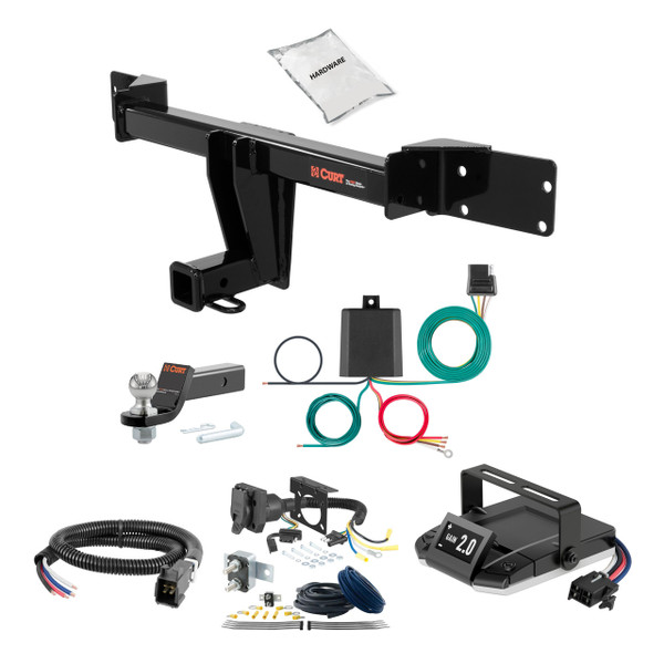 21-24 Mercedes-Benz GLA250 2 CURT Trailer Hitch + Assure Proportional Brake Controller Kit HBCW1884 - CURT