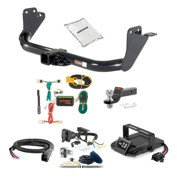11-24 Mitsubishi Outlander Sport 1.25 CURT Trailer Hitch + Assure Proportional Brake Controller Kit HBCW1994 - CURT