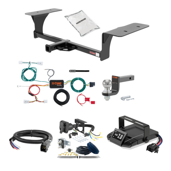 11-17 Nissan Leaf 1.25 CURT Trailer Hitch + Assure Proportional Brake Controller Kit HBCW2025 - CURT