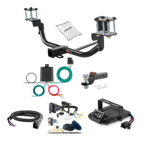 13-15 Mercedes-Benz GLK250 2 CURT Trailer Hitch + Assure Proportional Brake Controller Kit HBCW1894 - CURT