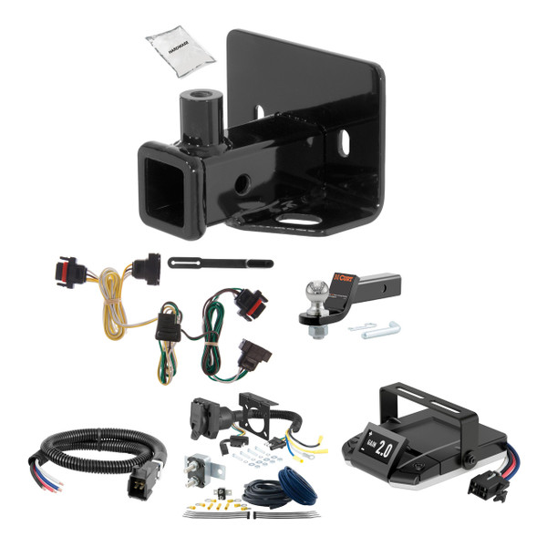 11-24 Mitsubishi Outlander Sport 2 CURT Trailer Hitch + Assure Proportional Brake Controller Kit HBCW1995 - CURT