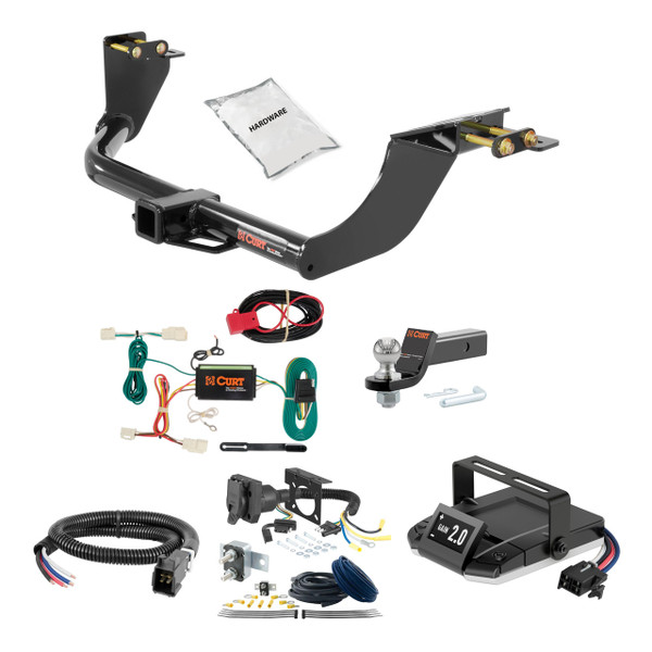 22-24 Mitsubishi Outlander 2 CURT Trailer Hitch + Assure Proportional Brake Controller Kit HBCW1987 - CURT