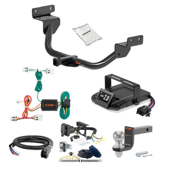 98-99 Nissan   2 CURT Trailer Hitch + Assure Proportional Brake Controller Kit HBCW2020 - CURT