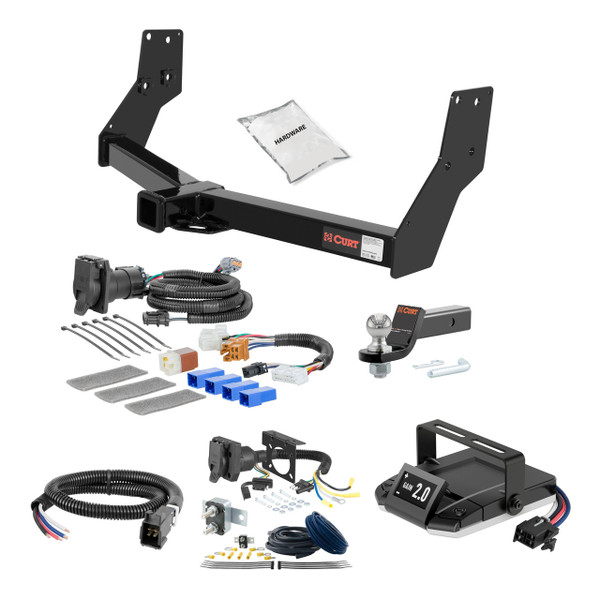 13-16 Nissan Pathfinder 2 CURT Trailer Hitch + Assure Proportional Brake Controller Kit HBCW2046 - CURT