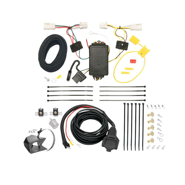 2010-2014 Mitsubishi Lancer Hatchback, Except Ralliart & w/Dual Exhaust Tekonsha Custom 7-Way + Brake Controller Install Kit - Tekonsha