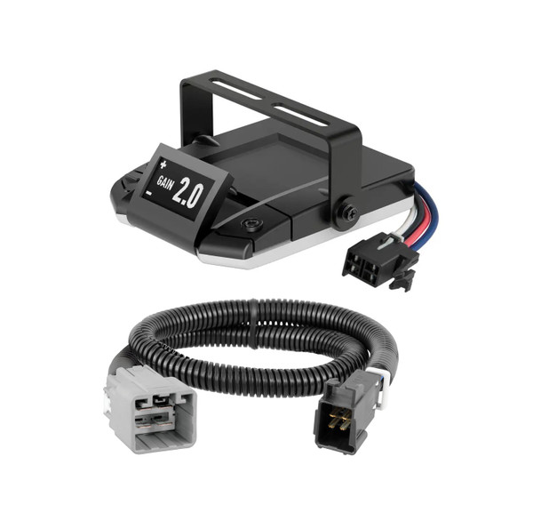 2014-2023 Jeep Cherokee All CURT Assure Proportional 1-4 Axel Auto Leveling Motion-Sensing Trailer Brake Controller - CURT