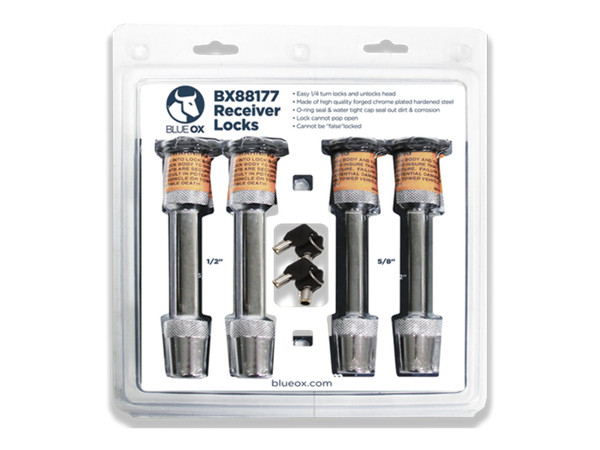 BlueOx Receiver Locks (4), 2-1/2, 2-5/8 BX88177 - Blue Ox