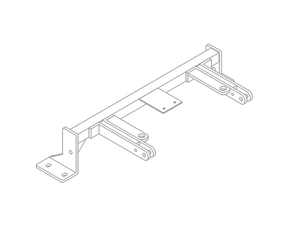 BlueOx Tow Bar Base Plate, Front Mount, RV Flat Towing for Select, FORD EXPL. XLTV6, 4WD - Blue Ox