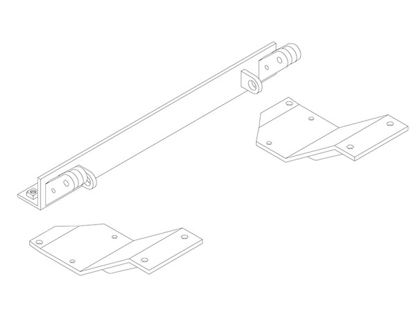 BlueOx Tow Bar Base Plate, Front Mount, RV Flat Towing for Select, FORD TEMPO E13 - Blue Ox