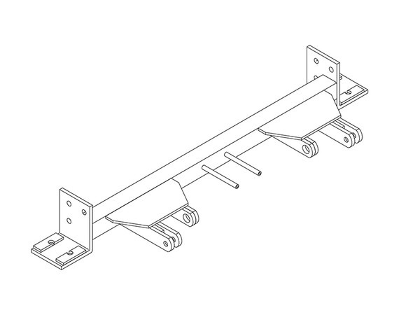 BlueOx Tow Bar Base Plate, Front Mount, RV Flat Towing for Select, E-250 VAN V-8 - Blue Ox