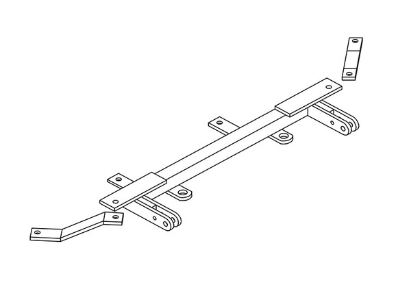 BlueOx Tow Bar Base Plate, Front Mount, RV Flat Towing for Select, CARAVANVOYAGERTWNCTYE13 - Blue Ox