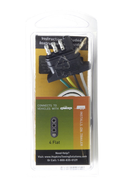 Hopkins LED Test 4-Wire Flat Trailer End Connector 48133