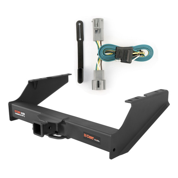 05 - 07 Ford F-250 Super Duty Curt 2-1/2", Class 5 Trailer Tow Hitch + 4-flat Wiring Kit 15810 - CURT