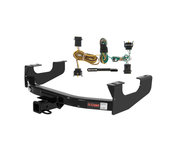 2004 Ford F-150 Heritage Edition Curt 2", Class 4 Trailer Tow Hitch + 4-flat Wiring Kit 14355 - CURT