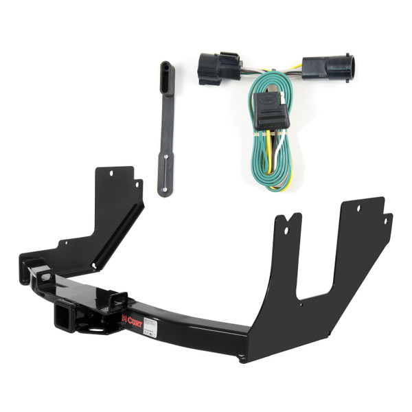 2005 Ford F-150 Excluding factory receiver and 2004 Heritage Edition Curt 2", Class 3 Trailer Tow Hitch + 4-flat Wiring Kit 13357 - CURT