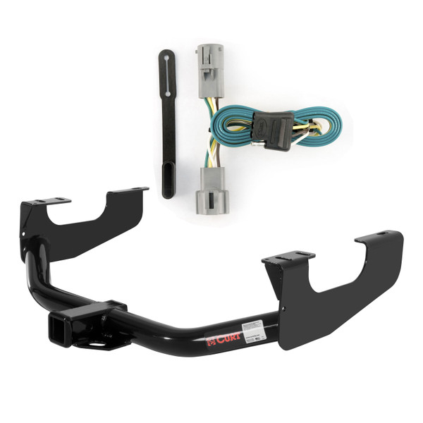 05 - 07 Ford F-350 Super Duty Excluding cab & chassis Curt 2", Class 3 Trailer Tow Hitch + 4-flat Wiring Kit 13359 - CURT