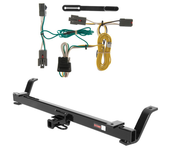 1994 - 2004 Ford Mustang Convertible Curt 1-1/4", Class 1 Trailer Tow Hitch + 4-flat Wiring Kit 11041 - CURT