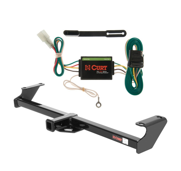1989 - 1998 Geo Tracker Curt 1-1/4", Class 1 Trailer Tow Hitch + 4-flat Wiring Kit 11128 - CURT