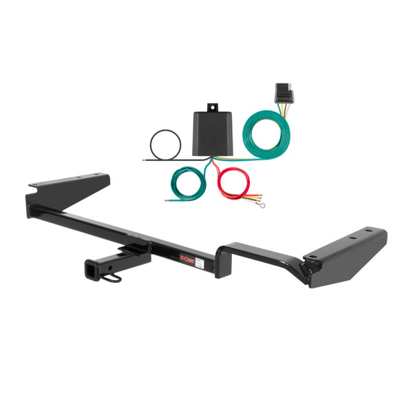 94 - 97 Honda Accord Wagon Curt 1-1/4", Class 1 Trailer Tow Hitch + 4-flat Wiring Kit 11205 - CURT