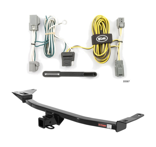 2005 - 2007 Ford Five Hundred Curt 2", Class 3 Trailer Tow Hitch + 4-flat Wiring Kit 13542 - CURT