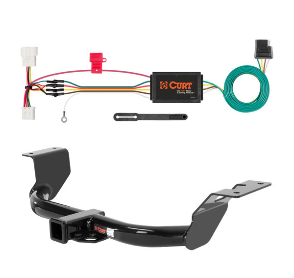 2012 - 2016 Honda CR-V Curt 2", Class 3 Trailer Tow Hitch + 4-flat Wiring Kit 13119 - CURT