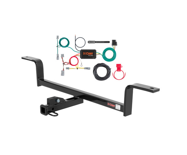 01 - 05 Honda Civic Sedan Curt 1-1/4", Class 1 Trailer Tow Hitch + 4-flat Wiring Kit 11204 - CURT