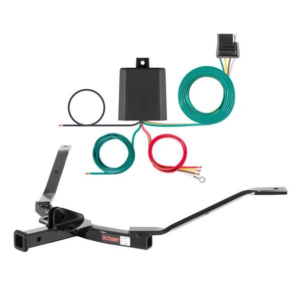 03 - 05 Honda Accord Frame mount Curt 1-1/4", Class 1 Trailer Tow Hitch + 4-flat Wiring Kit 11327 - CURT