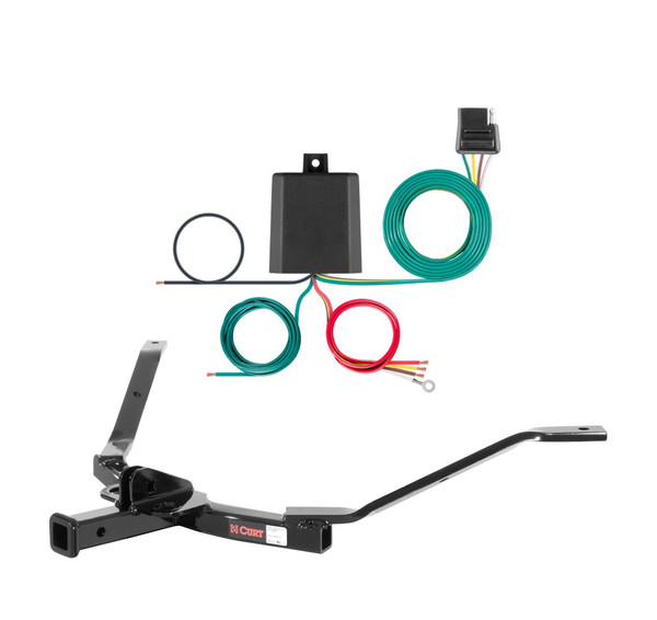 2003 - 2007 Honda Accord Frame mount Curt 1-1/4", Class 1 Trailer Tow Hitch + 4-flat Wiring Kit 11327 - CURT