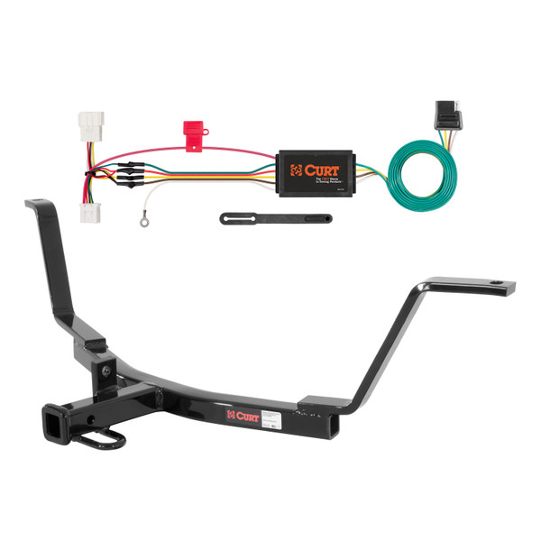 12 - 16 Honda CR-V Curt 1-1/4", Class 1 Trailer Tow Hitch + 4-flat Wiring Kit 11555 - CURT