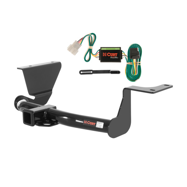 07 - 11 Honda CR-V Curt 2", Class 3 Trailer Tow Hitch + 4-flat Wiring Kit 13555 - CURT