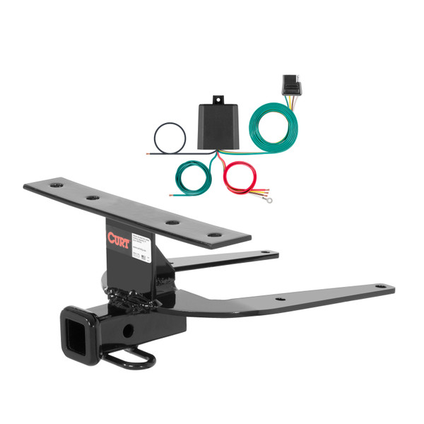 92 - 00 Honda Civic Hatchback Curt 1-1/4", Class 1 Trailer Tow Hitch + 4-flat Wiring Kit 11209 - CURT