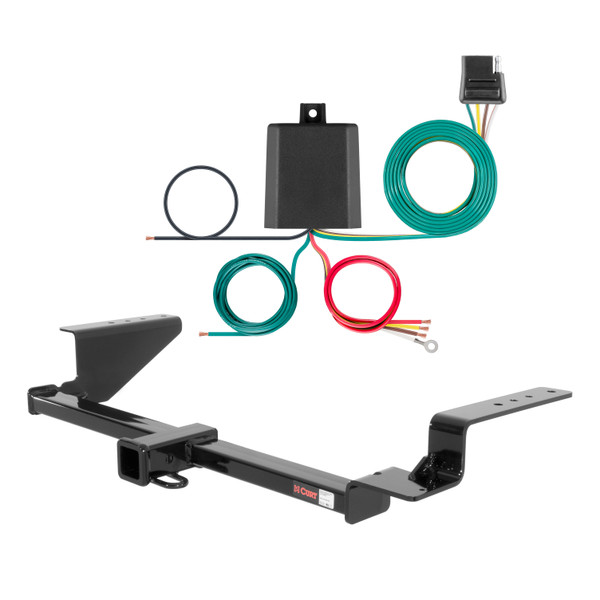 02 - 06 Honda CR-V Curt 2", Class 3 Trailer Tow Hitch + 4-flat Wiring Kit 13535 - CURT