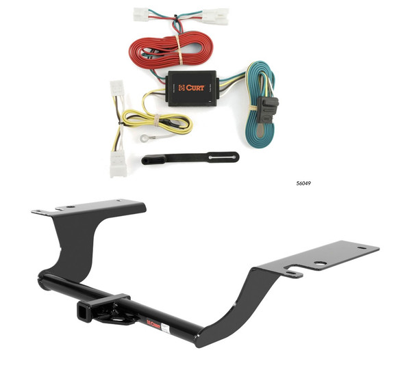 2011 - 2014 Hyundai Sonata Excluding Hybrid Curt 1-1/4", Class 1 Trailer Tow Hitch + 4-flat Wiring Kit 11025 - CURT