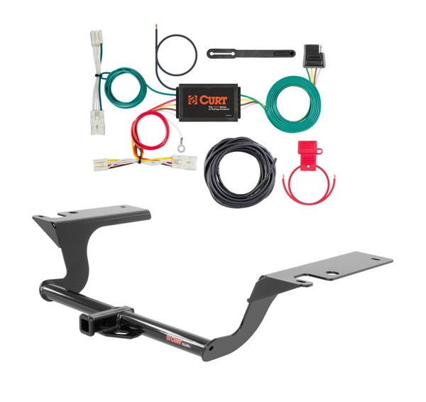2018 - 2019 Hyundai Sonata Curt 1-1/4", Class 1 Trailer Tow Hitch + 4-flat Wiring Kit 11402 - CURT