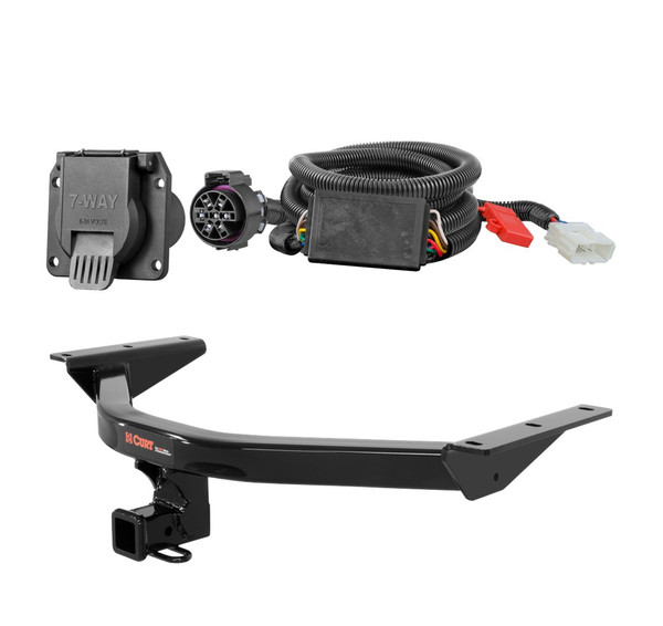 2016 - 2022 Honda Pilot Curt 2", Class 3 Trailer Tow Hitch + 7-way Wiring Kit 13146 - CURT
