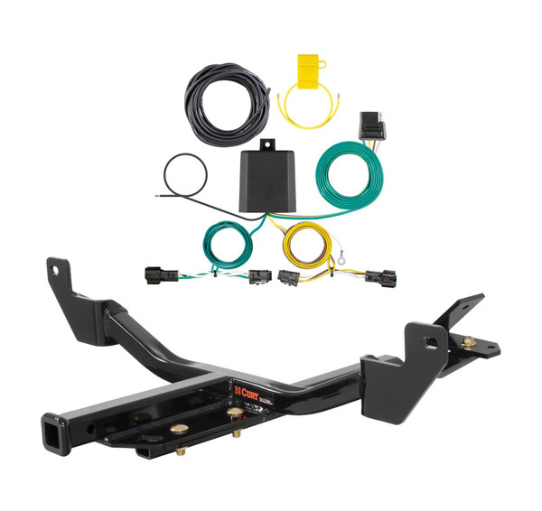 2011 - 2017 Buick Regal Curt 1-1/4", Class 2 Trailer Tow Hitch + 4-flat Wiring Kit 12115 - CURT
