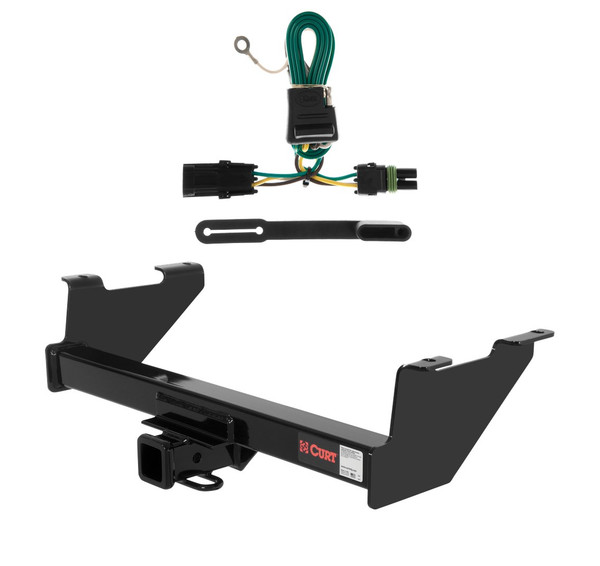 1985 - 1991 GMC Jimmy Full size Curt 2", Class 3 Trailer Tow Hitch + 4-flat Wiring Kit 13401 - CURT