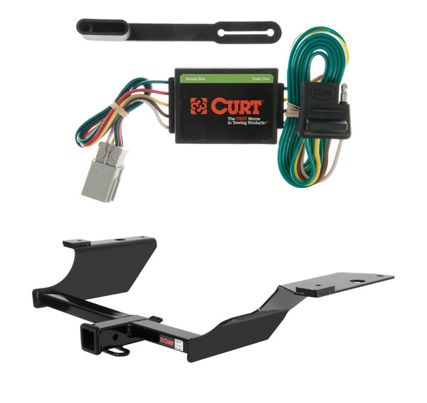 1997 - 2001 Honda CR-V Curt 2", Class 3 Trailer Tow Hitch + 4-flat Wiring Kit 13314 - CURT