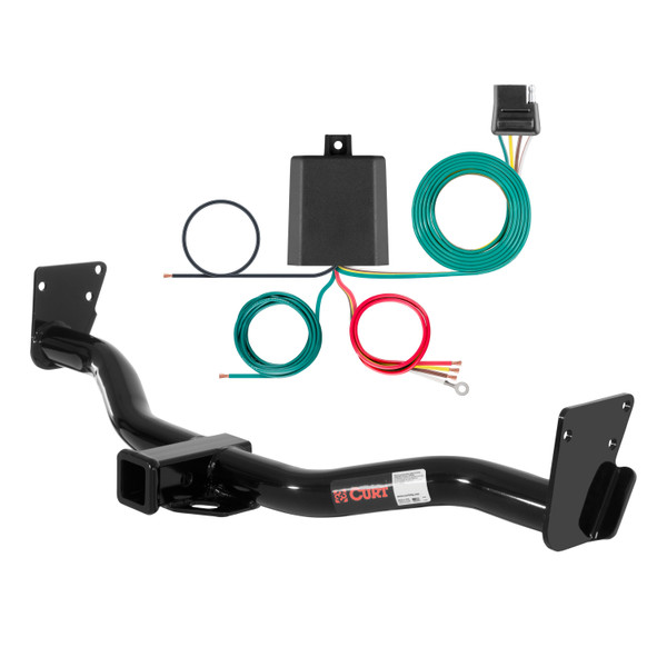 03 - 04 GMC Jimmy Down size Curt 2", Class 3 Trailer Tow Hitch + 4-flat Wiring Kit 13300 - CURT