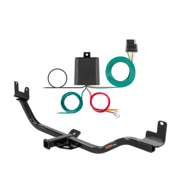 2013 Hyundai Elantra GT Curt 1-1/4", Class 1 Trailer Tow Hitch + 4-flat Wiring Kit 11400 - CURT