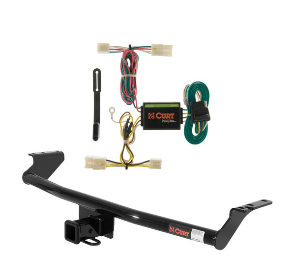 2001 - 2006 Hyundai Santa Fe Curt 2", Class 3 Trailer Tow Hitch + 4-flat Wiring Kit 13505 - CURT