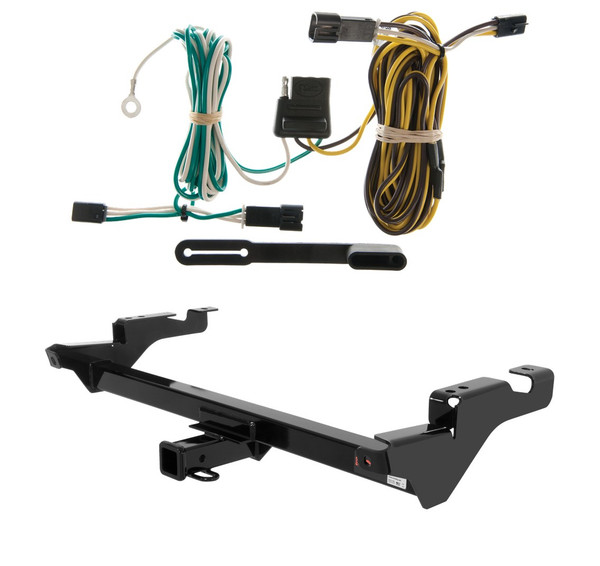 1987 - 1996 Chevrolet G-Series Van Curt 2", Class 3 Trailer Tow Hitch + 4-flat Wiring Kit 13016 - CURT