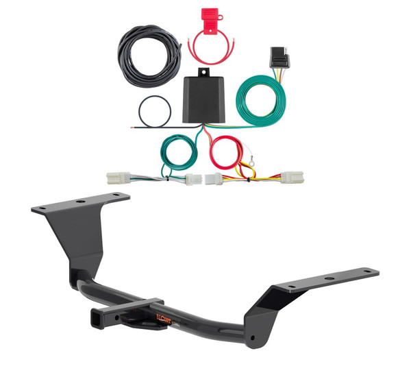 2021 - 2026 Hyundai Elantra Sedan, excluding N, N Line, or Hybrid Curt 1-1/4", Class 1 Trailer Tow Hitch + 4-flat Wiring Kit 11630 - CURT