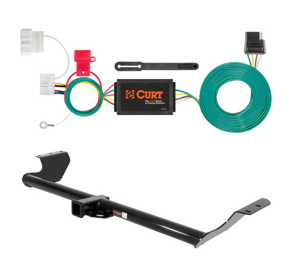 2011 - 2017 Honda Odyssey Curt 2", Class 3 Trailer Tow Hitch + 4-flat Wiring Kit 13068 - CURT
