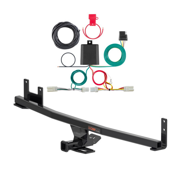 2020 - 2026 Hyundai Venue Curt 1-1/4", Class 1 Trailer Tow Hitch + 4-flat Wiring Kit 11609 - CURT